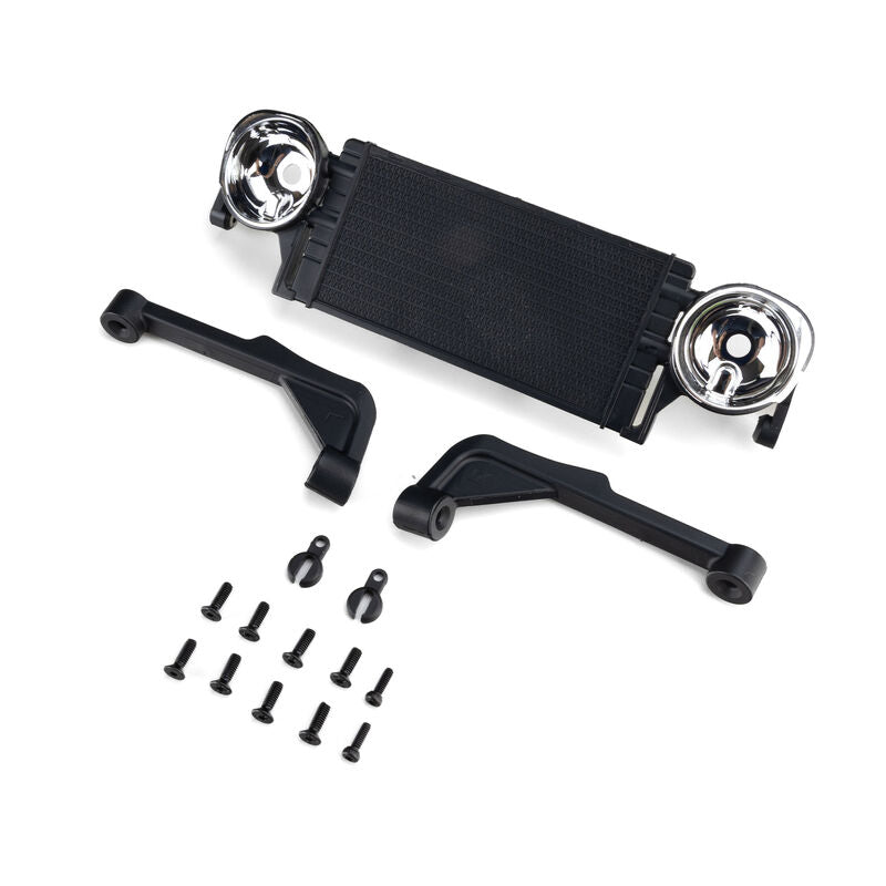 Axial Front Radiator and Lights Jeep JT: SCX10 III MotoBilt