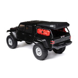 1/24 SCX24 Jeep JT Gladiator 4X4 RTR Brushed Rock Crawler (Battery & Charger Included), Black