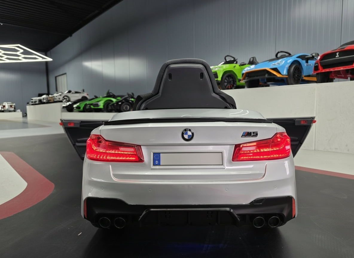 Electric ride on car BMW M5 24 volt metallic grey
