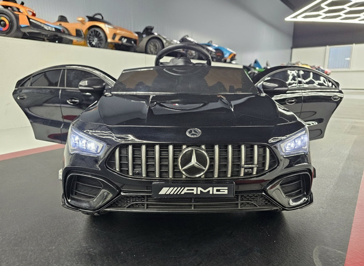 Electric children's car Mercedes CLA 45 metallic black