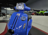 Blue electric children's scooter 24V