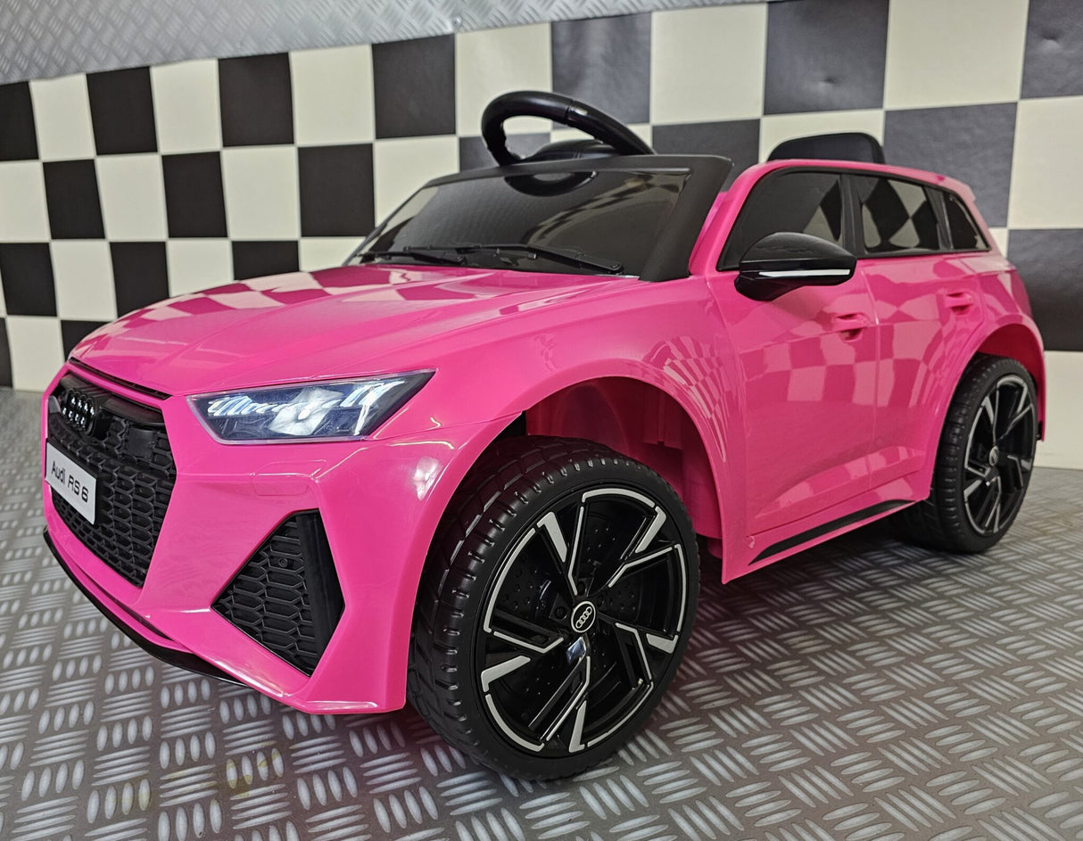 Battery children's car Audi RS6 12 volt pink