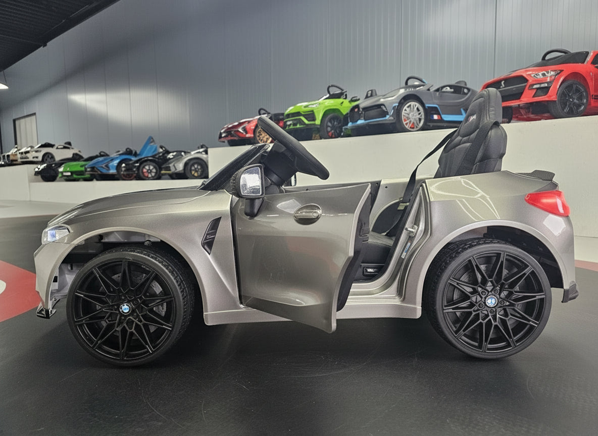 Electric children's car BMW M4 12 volt metallic grey