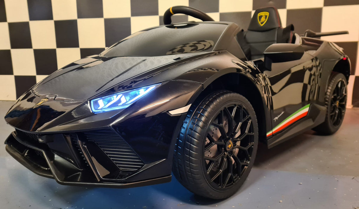 Children's car Lamborghini Huracan 12 volts with remote control metallic black