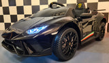 Children's car Lamborghini Huracan 12 volts with remote control metallic black
