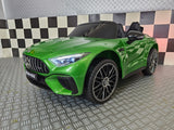Children's car Mercedes SL63 12 volt metallic green