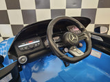 Electric children's car Mercedes SL63 12 volt metallic blue