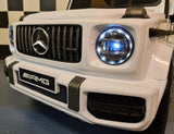 Mercedes G63 children's car 12V white with soft start 1 person