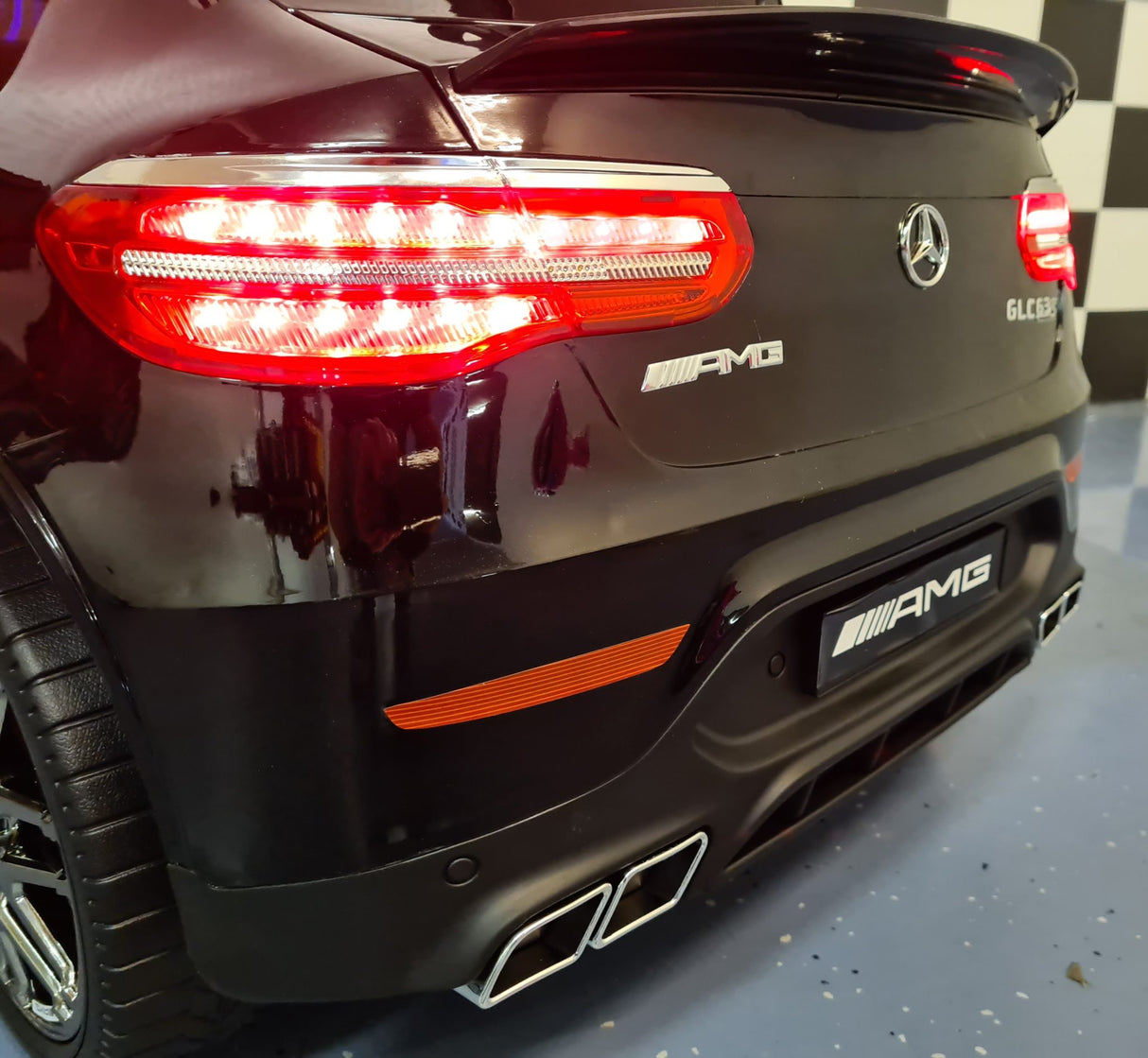 Children's car Mercedes GLC 63 AMG 1 person metallic black