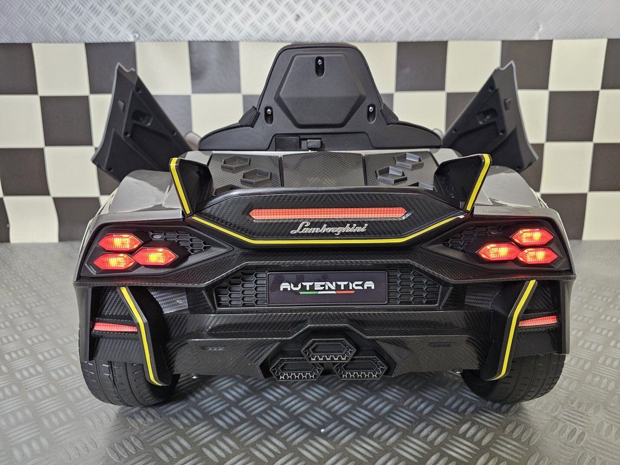 Electric children's car Lamborghini Auténtica 12 volt metallic gray
