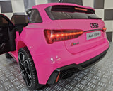 Battery children's car Audi RS6 12 volt pink