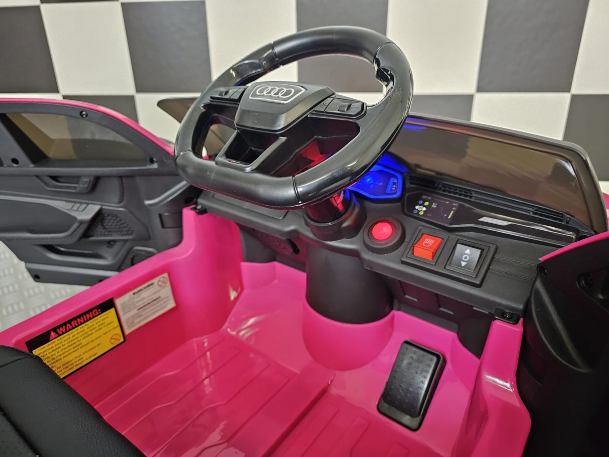 Battery children's car Audi RS6 12 volt pink