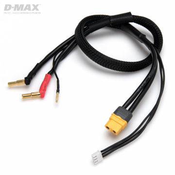 DynoMAX B9670 - Charge Lead 4/5mm 2S CAR LiPo to XT60 12AWG 500mm
