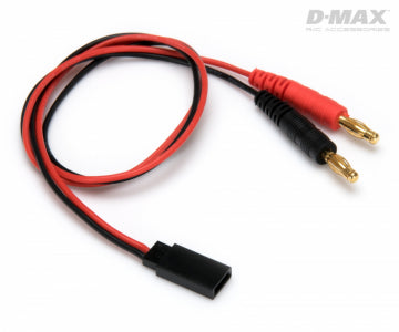 DynoMAX B9685 - Charge Lead Futaba RX with 4mm Banana Connectors