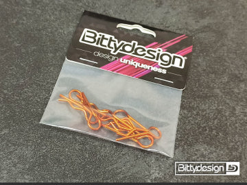 Bittydesign BDBC-88O - Body Clips Kit Big Scale (8) - Orange