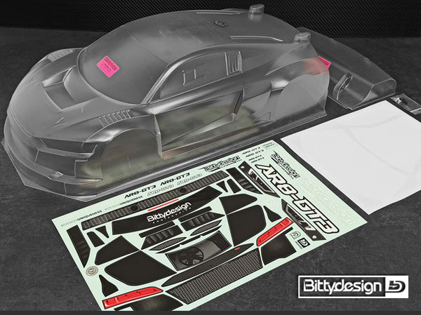RACING EXPERIENCE BDGT8-R8LW - Bitty Design AR8-GT3 1:8 GT Body for LWB uncut unpainted 1mm