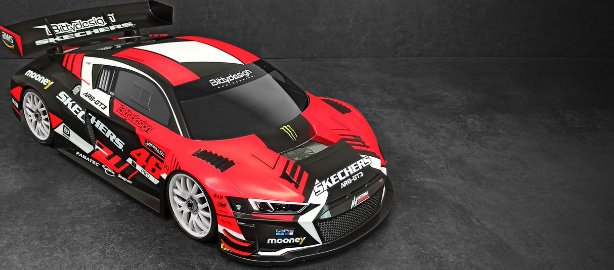 RACING EXPERIENCE BDGT8-R8LW - Bitty Design AR8-GT3 1:8 GT Body for LWB uncut unpainted 1mm