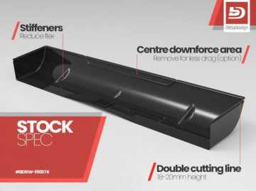 Bittydesign BDRW-190STK - Rear Hard wing for Stock-Racing