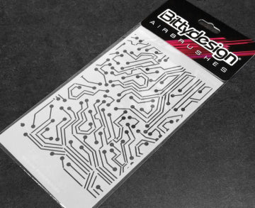 Hobbynox BDSTC-013 - Vinyl Stencil - Electronic Circuit