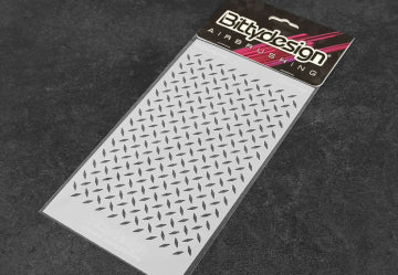 Hobbynox BDSTC-019 - Vinyl stencil - Diamond Plate