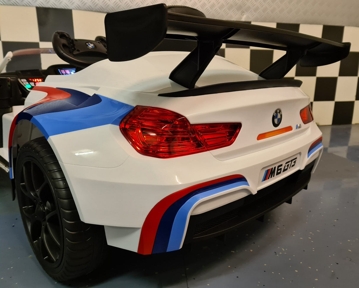 Electric ride on car BMW M6 GT3 with 2.4G RC white