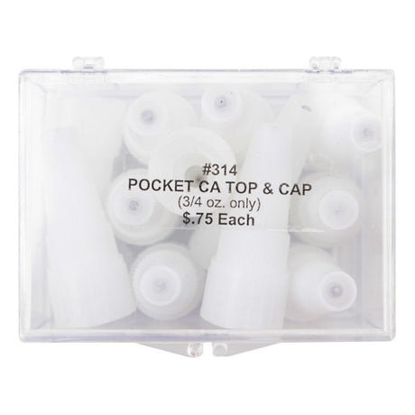Pocket CA Top & Cap (only for 3/4 oz boottles)