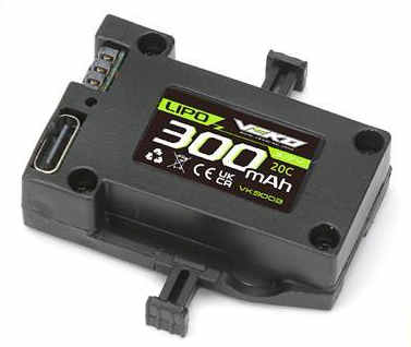 Veko LiPo Battery 300 (3.7V 20C) Mini SC