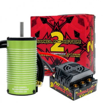 Castle Creations 010-0108-05 - MAMBA MONSTER-2 1:8 25V WP ESC & 1515-2200KV V2 Sensored Motor