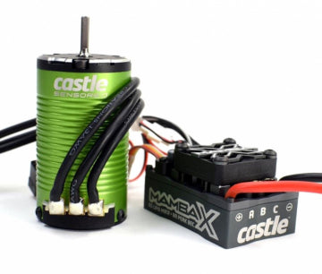 Castle Creations 010-0155-14 - MAMBA X SCT Sensor WP ESC 25,2v and 1412-2100KV Combo