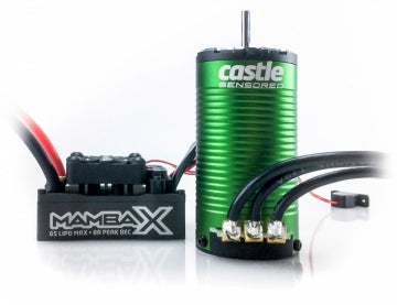 Castle Creations 010-0160-00 - Mamba X SCT ESC Combo with 1415-2400KV Sensored Motor