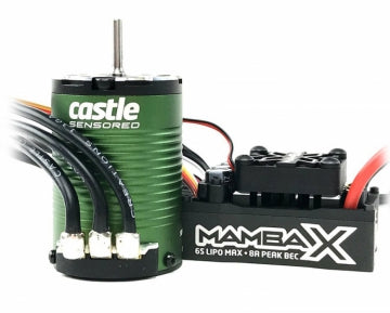 Castle Creations 010-0161-00 - Mamba X SCT ESC Combo with 1410-3800KV Sensored Motor