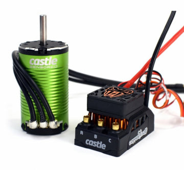 Castle Creations 010-0166-13 - Copperhead 10 Sensored 1412-3220KV 5mm Combo