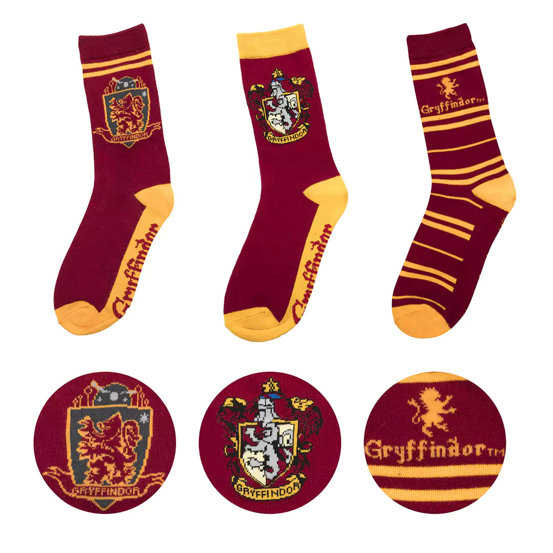 Socks Set of 3 Gryffondor (EU 35 to 45) - Harry Potter