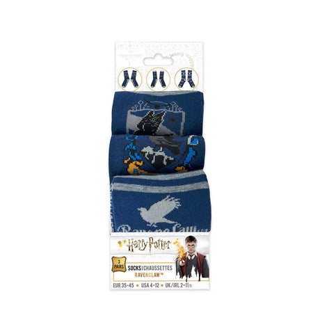 Socks Set of 3 Ravenclaw (EU 35 to 45) - Harry Potter