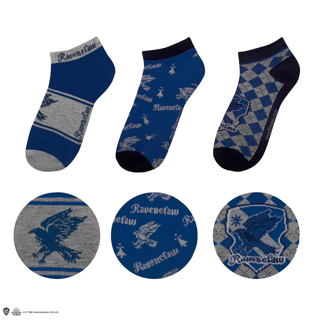 Set of 3 Ravenclaw’s ankle socks - Harry Potter