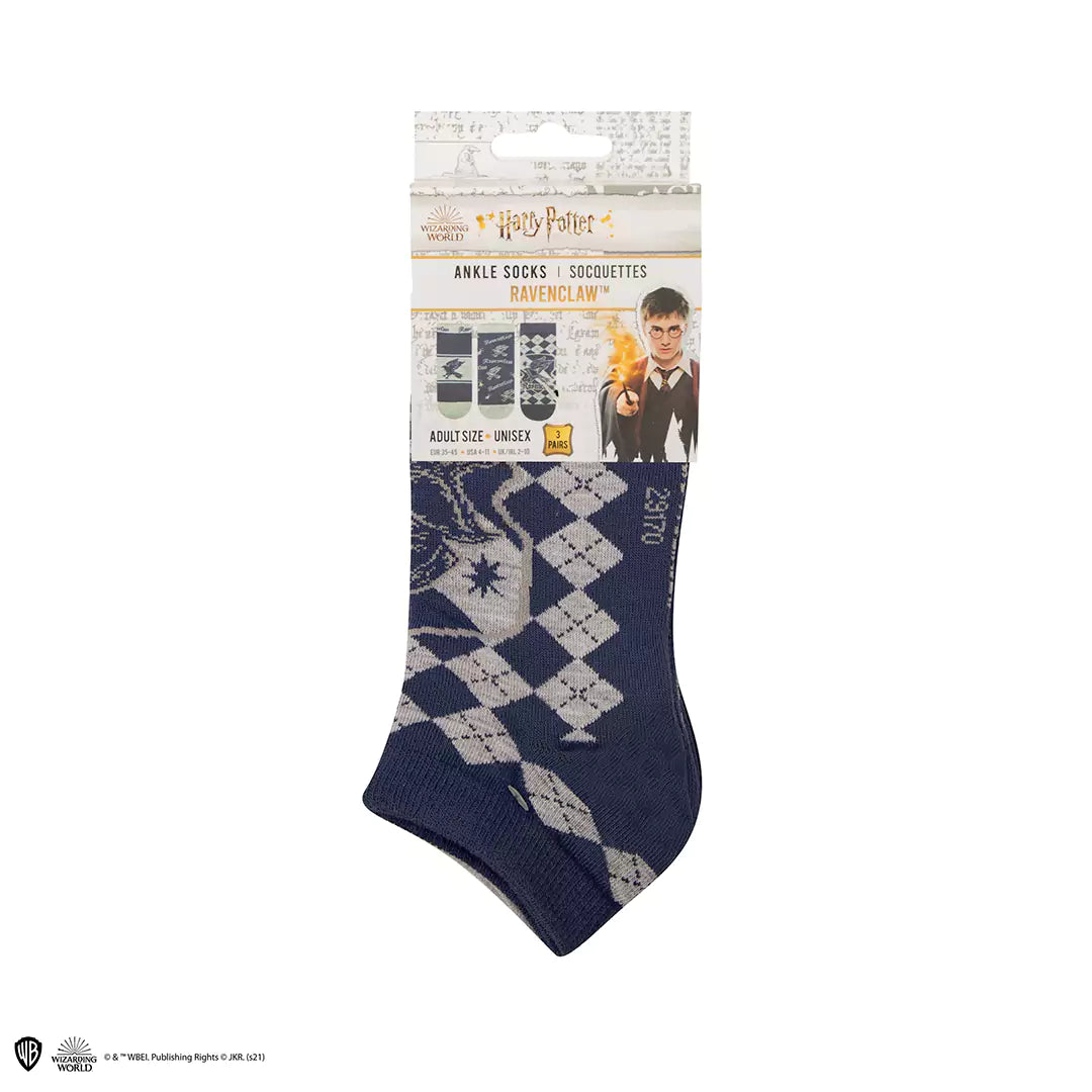 Set of 3 Ravenclaw’s ankle socks - Harry Potter