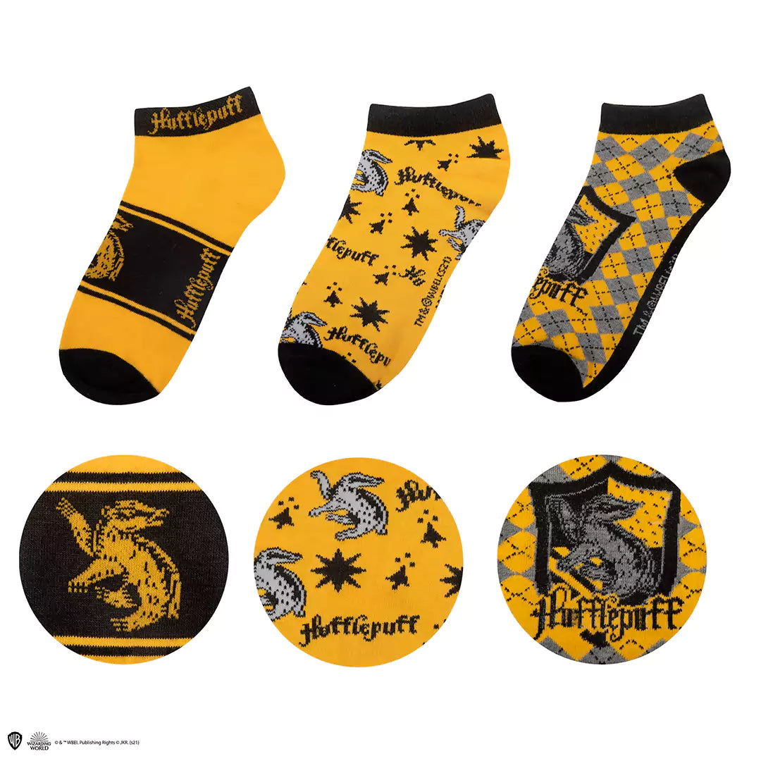 Set of 3 Hufflepuff’s ankle socks - Harry Potter