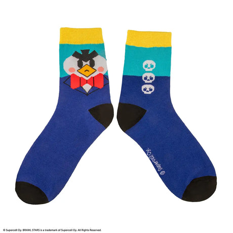 Set of 3 socks Spike, Crow & Mr. P - Brawl Stars