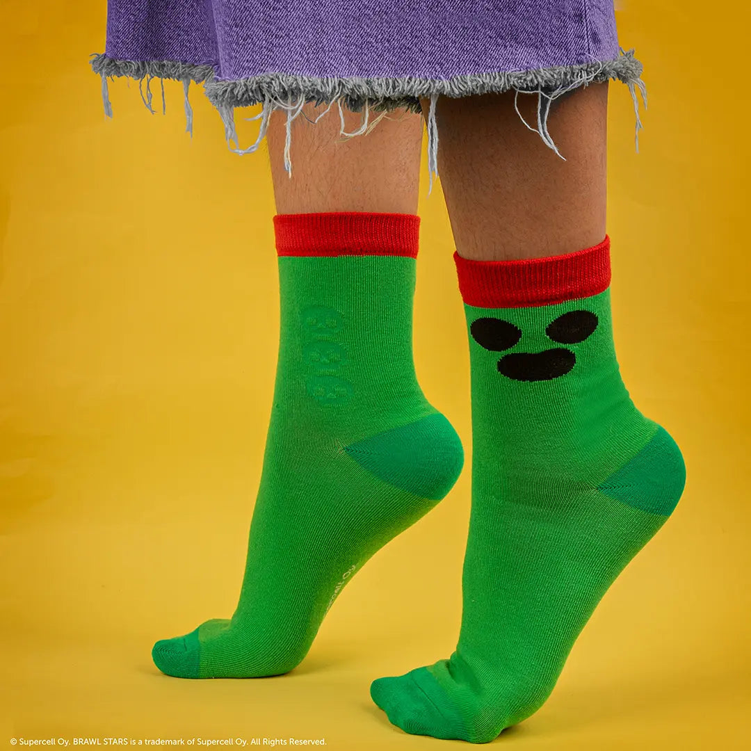Set of 3 socks Spike, Crow & Mr. P - Brawl Stars