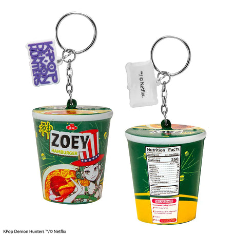 Squishy keychain - Zoey Hamburger Noodles - KPop Demon Hunters