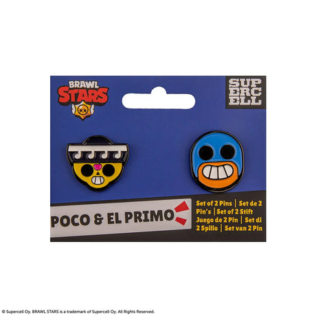 Set of 2 pin badges Poco & El Primo - Brawl Stars