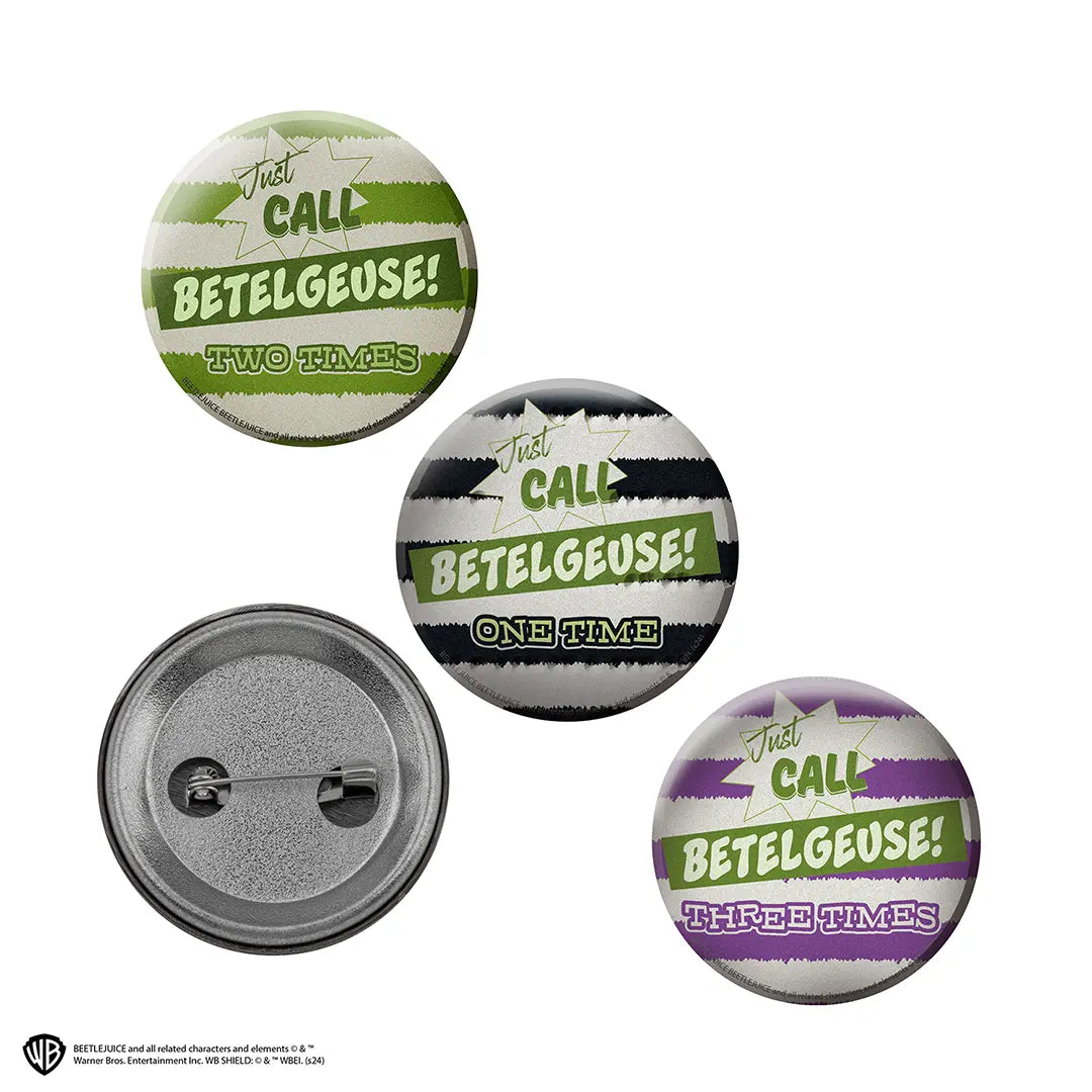 6 Button Badge Set - Beetlejuice