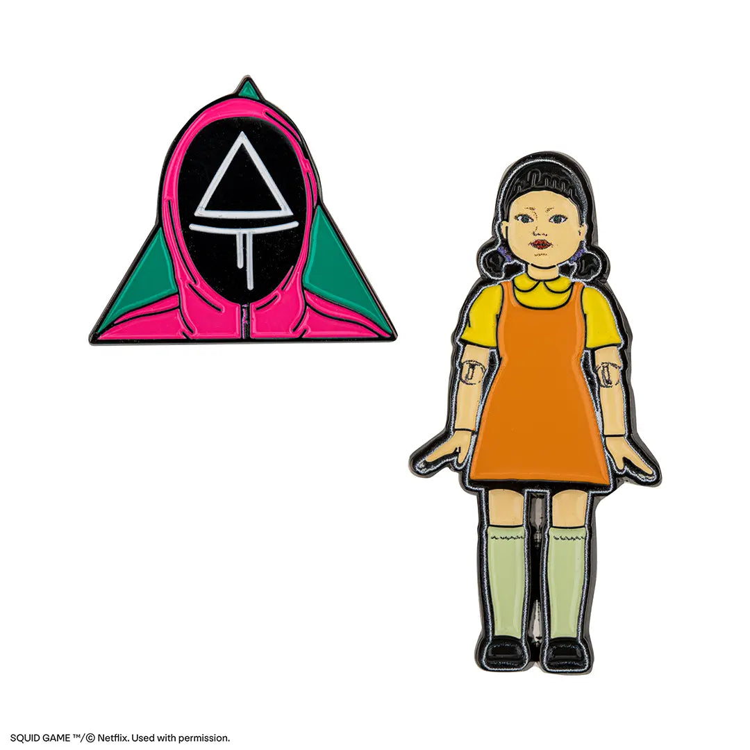 Pin set of 2 Young-hee & soldier  - Squid Game