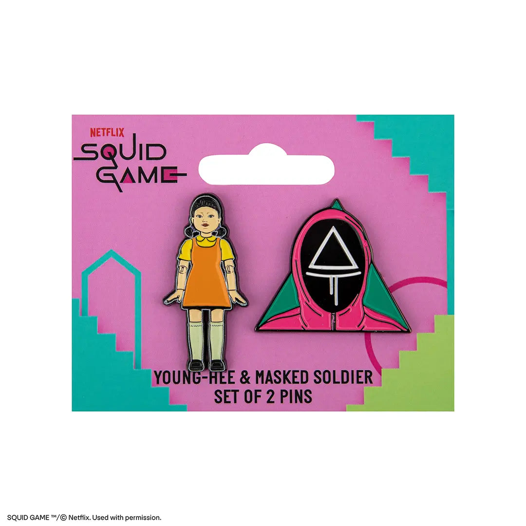 Pin set of 2 Young-hee & soldier  - Squid Game