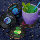 Set of 4 coasters - Hunters and demons Soundtrack - KPop Demon Hunters