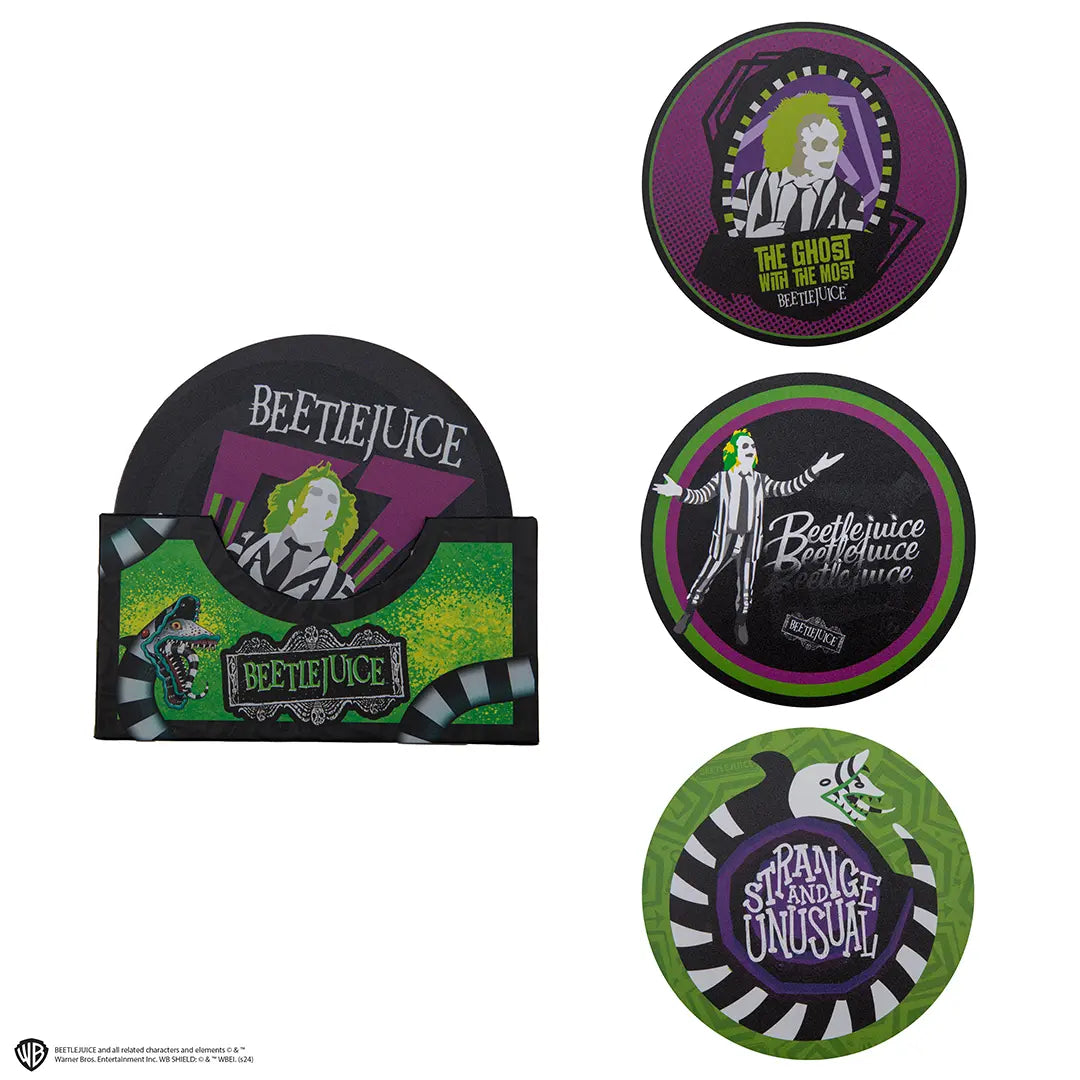 Set of 4 coasters - Beetlejuice