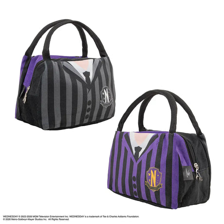 Lunch bag - Nevermore Black & Purple - Wednesday