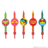 Set of 10 Birthday style Candles Wonderwoman logo - DC Comics