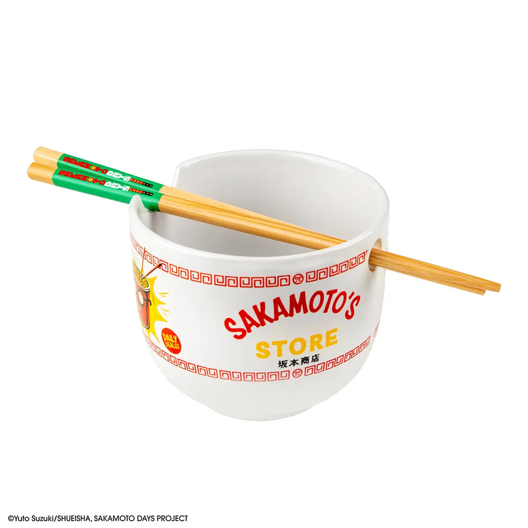 Sakamoto’s Store Ramen bowl with chopsticks - Sakamoto Days