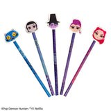Display of 30 pencils and erasers – K-Pop Demon Hunters